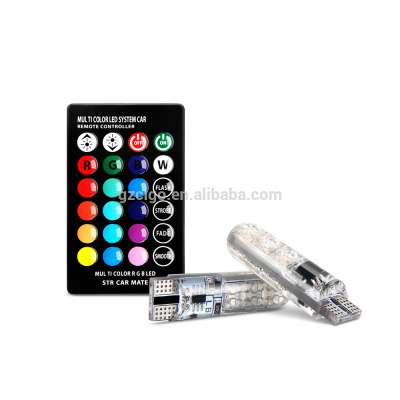 Remote Control T10 W5W 192 6SMD RGB LED AUTO Flashlights